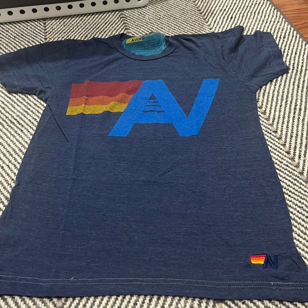 Aviator nation tee- navy blue